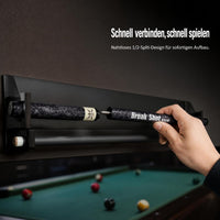 Fiberglass 1/2 Joint Pool Cue Stick for Nine-ball, Jump/Break Cue