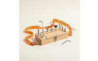 Kids Toy Portable Design Wooden Screw Driver Board Activities Tools Young Child Screw and Nut Toy for Preschoolers, Travel