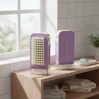 Ventilated Soap Box with Brush Modern Soap Dish with Brush Sturdy Sink Organizer Rinse-Friendly for Shower