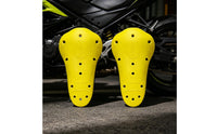 CE Level II Certified Motorcycle Elbow Protectors Molded Plastic Hard-Shell Elbow Guards Vented Design Motorcycle Protective Gear Textured Surface