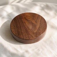 Premium Solid Walnut Display Base Minimalist Walnut Display Base Modern Wooden Pedestal Simple for Collectors