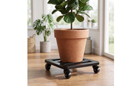 Rolling Greenery Mover Swivel Greenery Mover with Wheels Wheeled Mobile Planter Tray for Gardeners, Homeowners