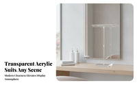 Freestanding Square Base Acrylic Hairpiece Stand Beauty Display
