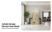 Movable Design Freestanding Art Panel Light Luxury Aesthetic Room Divider Lightweight Privacy Screen Double Purpose for Homeowners, Interior Designers, Separate Ice Workers, Entryway, Bedroom, Studio Apartment