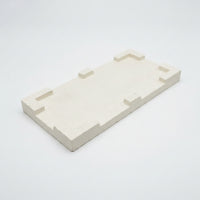 Refractory Soldering Plate Heat-Resistant Soldering Plate with Positioning Tabs Board High Temperature Work Surface Fireproof