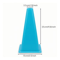 Training Marker with Square Base Stackable Cone Marker with Hollow Top Plastic Obstacle Cone High Visibility Agility Cones