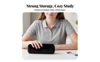 Furry Writing Instrument Case Cute Design Soft Pen Pouch Soft Stationery Pouch Portable Plain Color Furry Bag Easy to Clean
