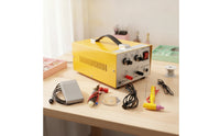 Jewelry Point Welding with Foot Pedal 200W Electric Intermittent Point Welding Compact Fusing Machine for Workshop