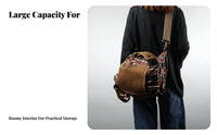 Multi Way Tote Backpack Vintage Design Multi Way Shoulder Tote Adjustable Straps Convertible Backpack Purse for Students, Shopping, School