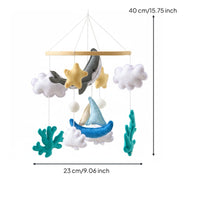 Felt Crib Mobile Soothing Marine Creature Crib Mobile Eco-Friendly for Newborns