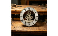 Mechanical Wall Clock Movement Visible Gears Gear Wall Clock Movement Decorative Roman Numeral Dial