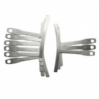 9 Pieces Professional Grade Fretboard Radius Measurement Tool Stainless Steel Fretboard Radius Gauge Portable for DIY Hobbyists, Repair Shop