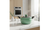 Pumpkin Shaped Micro Steam Cooker Visible Glass Lid Micro Steam Cooker Quick Cooking Non Pumpkin Pot for Families, Family Gatherings