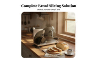 Adjustable Thickness Bread Cutter Even Slices Manual Bread Cutter Hand Crank Loaf Cutter Food Grade Material Kitchen Utensil