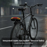 LED Lights Bike Tail Light with Buzzer Cycle Brake Light Buzzer for Commuters, Road Bikers, Night Riding, City Commuting