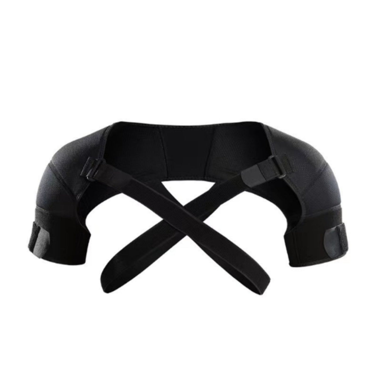 Bi-Directional Adjustment Double Shoulder Support Strap Breathable Cross-over Shoulder Harness Injury Protection Posture Corrector Pain Relief for Athletes, Gym