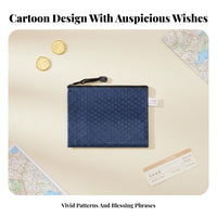 ID Holder Organizer Bag Portable Travel Document Pouch Lightweight Multi-Zipper Travel Document Holder for Trip Ers, Women, Holidays, Business Trips