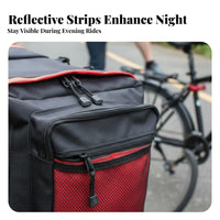 Rainproof Bike Rear Rack Bag Large Capacity Bike Pannier Bag Waterproof Mountain Bike Saddlebag Sturdy Material for Touring Cyclists, Commuters, Commuting, Outdoor, Grocery Shopping