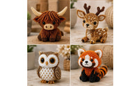Beaded Animal Kit Miniature Animal Beading Kit Complete for Crafters, Hobbyists, Hobby Time