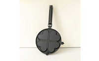Heart Waffle Pan Compact Waffle Pan with Handle Waffler Lightweight Long-Lasting for Home Bakers, Breakfast, Brunch