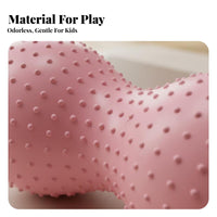 Anti-Puncture-Resistant Inflatable Peanut Ball Material Peanut Shaped Stability Ball Massage Bumps Inflatable Balance Coach Long-Lasting for Toddlers, Babies, Playroom, Home Gym