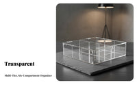 Desktop Display Cabinet Particle Proof Clear Figure Showcase Clear Figure Storage Case Large Capacity Stackable Collectible Box
