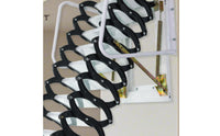 Retractable Attic Staircase Space-Saving Retractable Loft Ladder Telescopic Attic Ladder with Handrails