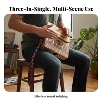 3-in-1 Timbre Cajon Drum Box Easy to Play Portable Hand Drum Beginner Friendly for Adults, Jam Sessions, Outdoor Playing, Street Performance