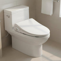Foam Barrier Smart Toilet Lid Front Feminine Wash Spray Toilet Bidet Seat Warm Air Dryer Bathroom Fixture Easy Install for Women