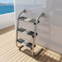 Long-Lasting Stainless Steel Pool Ladder Sturdy Pool Ladder with Handrails Stable Sturdy for Swimming Pools