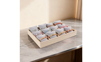 Padded Jewelry Tray 12 Compartments Wood Jewelry Tray