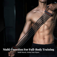 Resistance Tube Expander Upper Body Strengthening Elastic Rope Chest Puller Detachable Bands Adjustable Resistance Puller for Men, Women, Home Workout