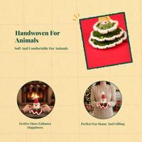 Adjustable Christmas pet bib for dogs or cats