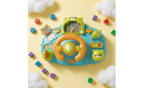 Musical Steering Wheel Toy Fixing Straps Interactive Steering Wheel Toy Plastic