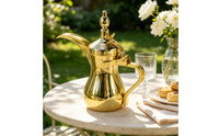 Middle Eastern Coffee Pot Traditional Coffee Pot Decorative Pitcher with Lid for Hosts, Weddings, Cafes