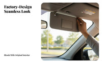 Sun Visor Mirror Exact Fit Replacement Sun Visor Cosmetic Mirror Cover Easy Installation Automotive Trim Part