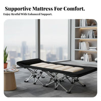Adjustable Recliner Foldable Bed Foldable Design Adjustable Reclining Lounger Easy Setup Erportablenomic for Caregivers