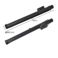 PVC Leather Exterior 2-Piece Cue Case Adjustable Shoulder Strap 1/2 Split Cue Case Soft Interior Lining Pool Stick Bag Padded Protection for Travel, Storage