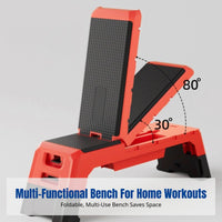 Multifunctional Foldable Weight Bench, Adjustable Dumbbell Bench, Professional Fitness Equipment for Home Gym, Incline Decline Exercise Chair