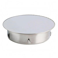 Flat Top Locking Tab Drain Cap Silver Finish Insert-Style Drain Stopper for Pipe Sealing