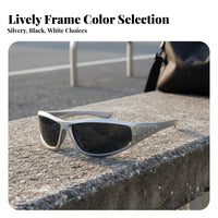 Edgy Eyewear Gender-Neutral Design Enveloping Edgy Sunglasses Futuristic Guard Sunglasses Protection Futuristic Eyewear