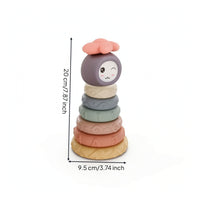 Fungus Stacking Stack Pastel Stacking Stack Rounded Easy-to-Grasp for Babies, Playroom, Nursery