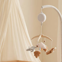 Mobile with Arm Curved Infant Mobile with Soft Toys Adjustable for Infants, Nursery