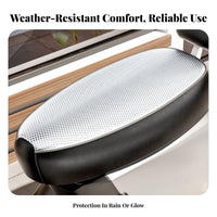 Waterproof Leather Seat Cover Sunproof Waterproof Seat Cover Four-Season Motorcycle Saddle Protector for Commuters, Rainy Days, Riding
