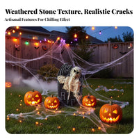Foam Tombstone Aged Look Halloween Gravestone Prop Easy to Setup for Party Hosts