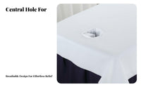 Oilproof Waterproof Beauty Bed Sheet Soft and Comfortable Massage Sheet with Face Hole Machine Washable for Masseuses, Estheticians, Spas