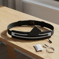 Sweat Resistant Ultra Light Running Belt Lightweight Slim Running Waist Pack Adjustable Length Waterproof Phone Belt for Cycling