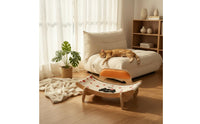 Cat Scratcher Sofa Wooden Frame Sisal Cat Scratcher Bed Four Legged Design Animal Furniture