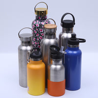 Stainless Steel Vacuum Insulated Sports Water Bottle Leak-Proof Large Capacity Portable for Hiking & Outdoor Activities