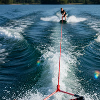 Wakesurf Rope Heavy Duty Wakeboard Rope with Handle High Break Strength Wakeboard Tow Line for Wakeboarding, Kneeboarding, Boating